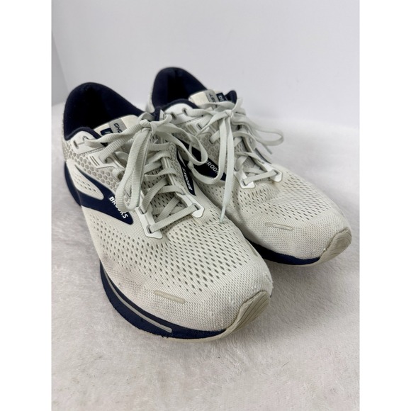 Brooks Ghost 14 Running Shoes White Navy Men\'s main image 9